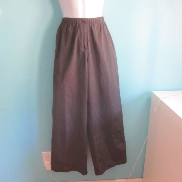Babette SF Vintage Gray Nylon Wide Leg Crop Pants XS fits up to M 30" Waist - Picture 7 of 14